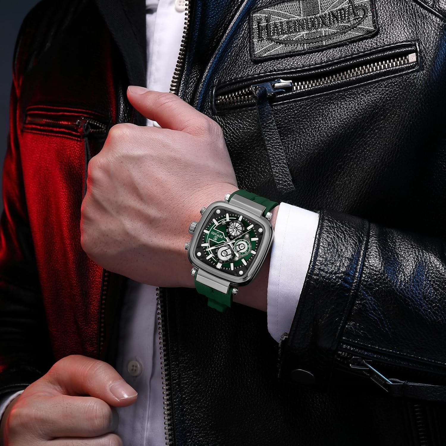 Reward Stylish & luxury Green Watch with Chronograph  ||  ساعة ريوارد الخضراء الأنيقة والفاخرة مع خاصية الكرونوغراف